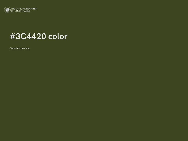 #3C4420 color image