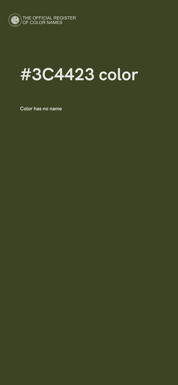 #3C4423 color image