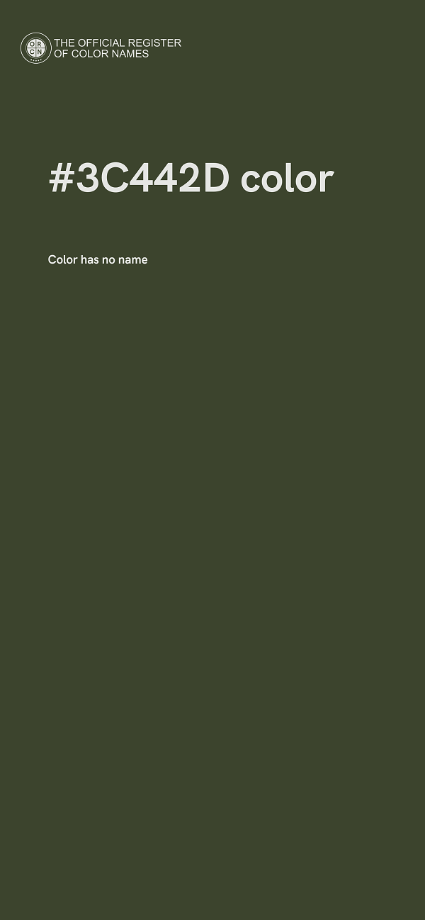 #3C442D color image
