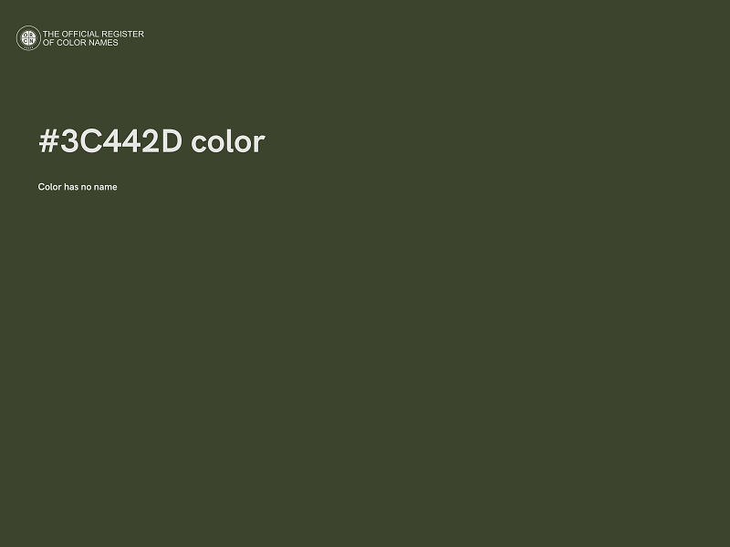 #3C442D color image