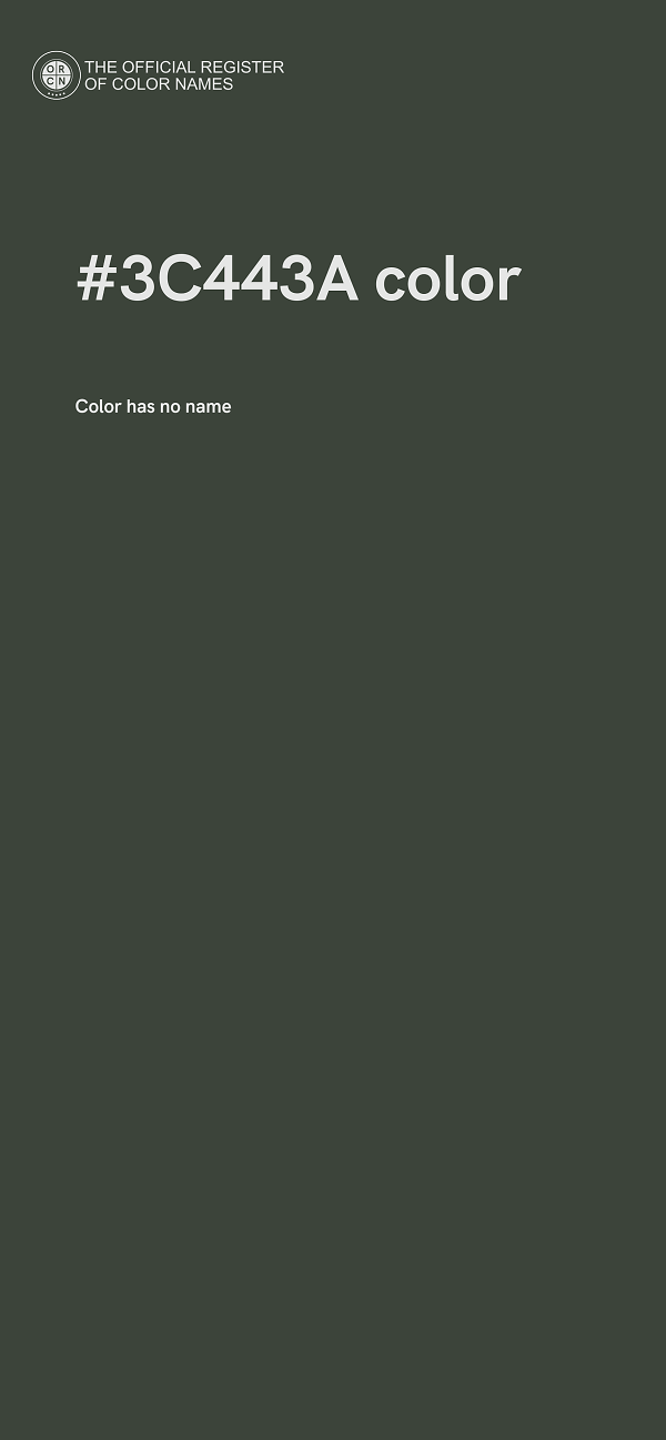 #3C443A color image