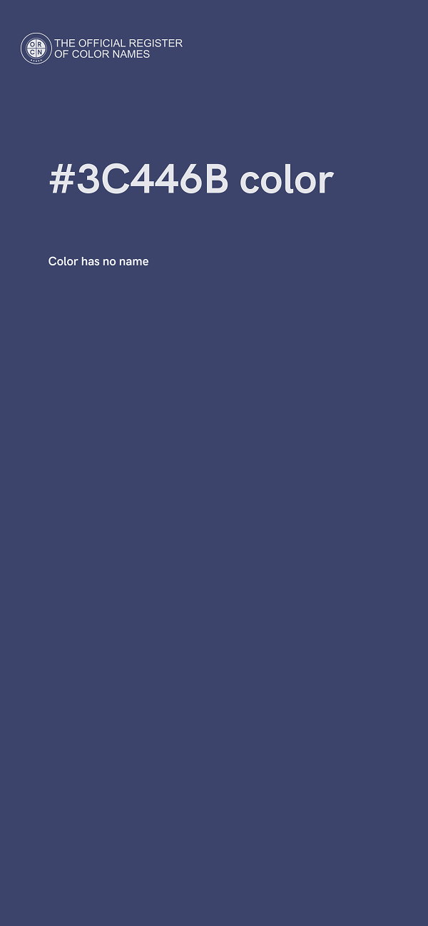 #3C446B color image
