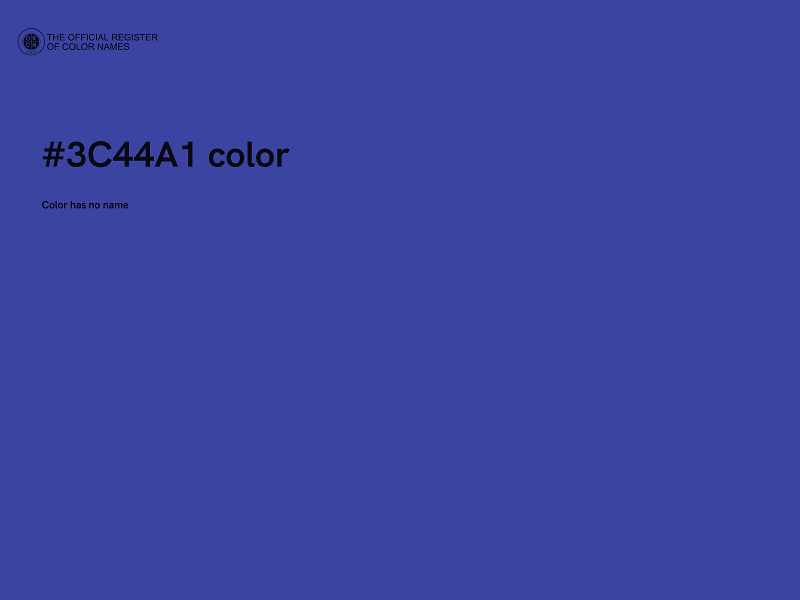 #3C44A1 color image