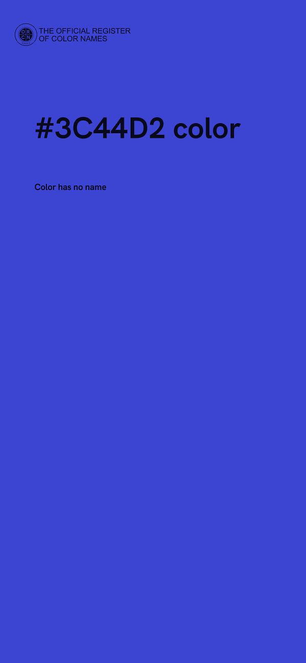 #3C44D2 color image
