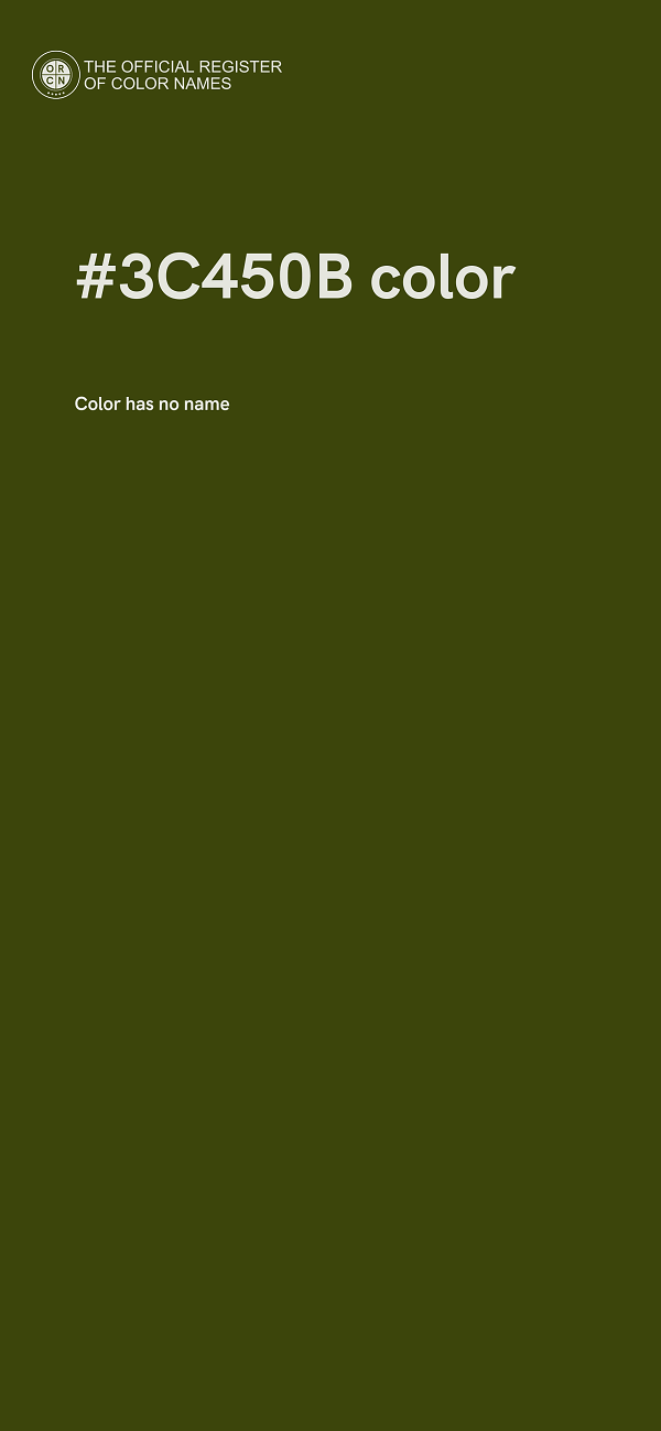 #3C450B color image