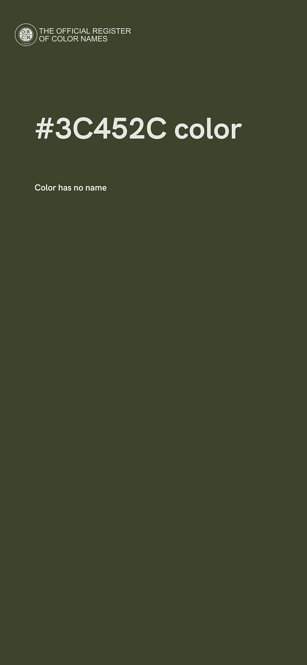 #3C452C color image