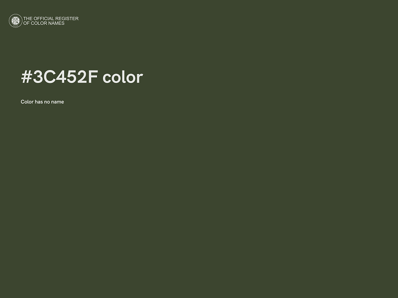 #3C452F color image