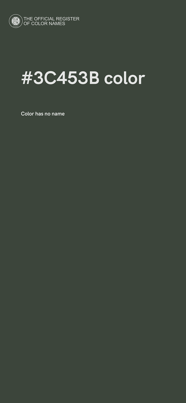 #3C453B color image