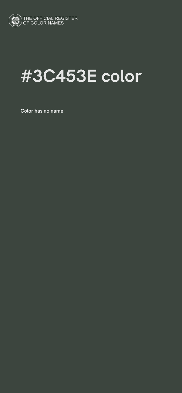 #3C453E color image