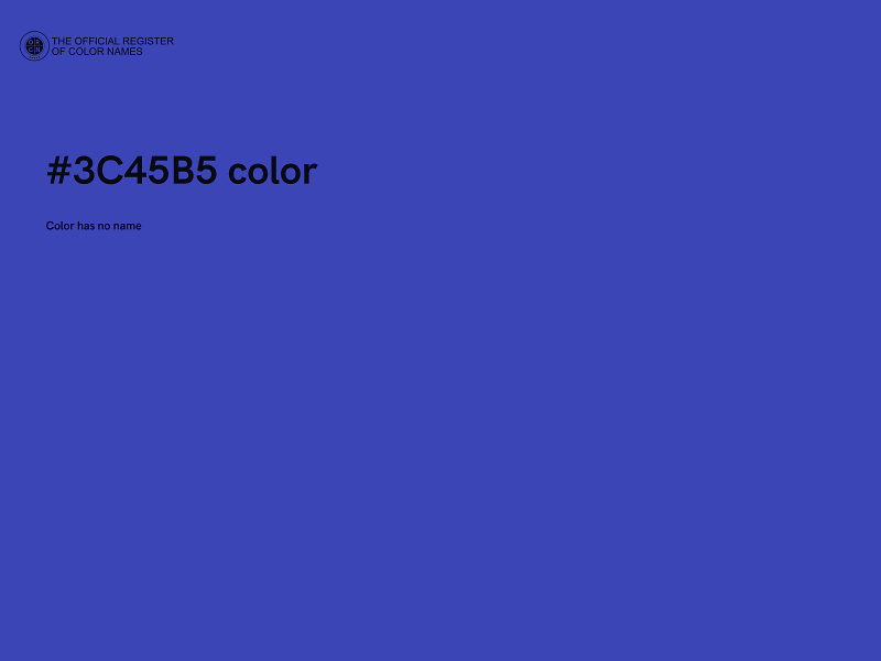 #3C45B5 color image