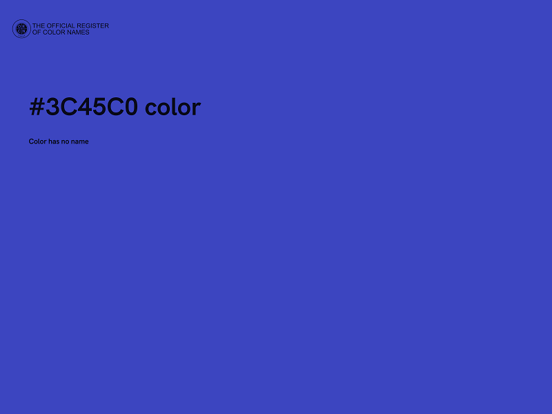 #3C45C0 color image