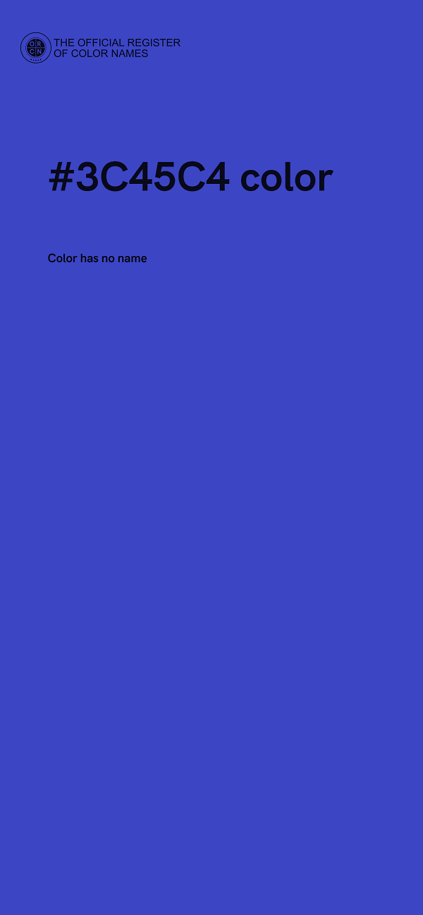 #3C45C4 color image