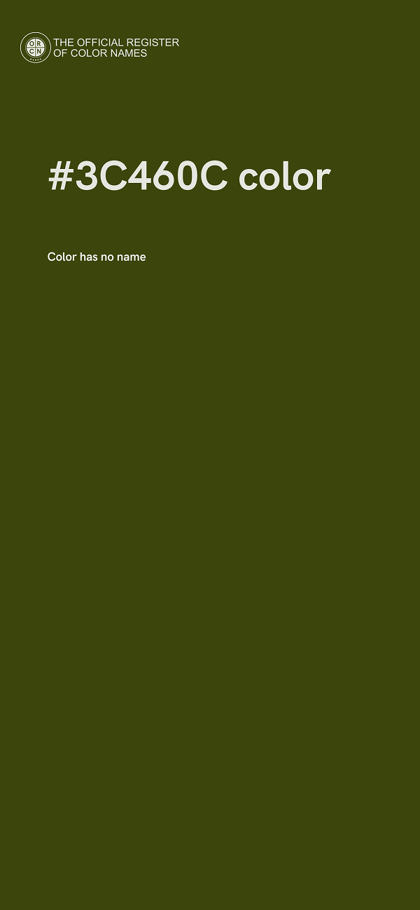 #3C460C color image