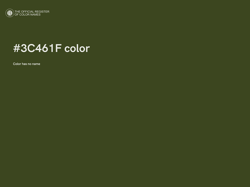 #3C461F color image