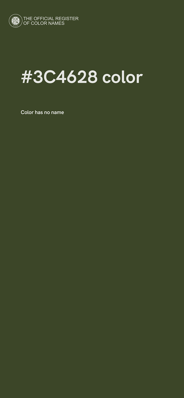 #3C4628 color image