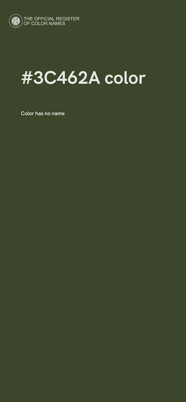 #3C462A color image