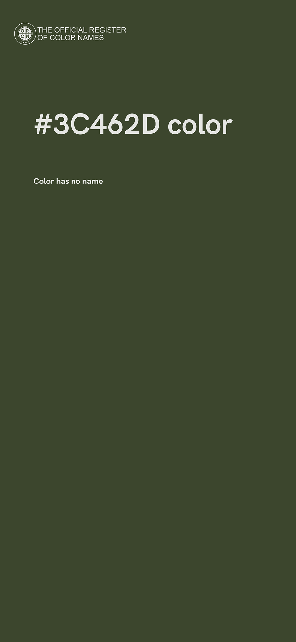 #3C462D color image