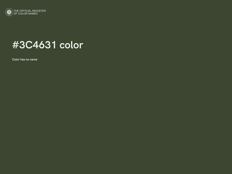 #3C4631 color image