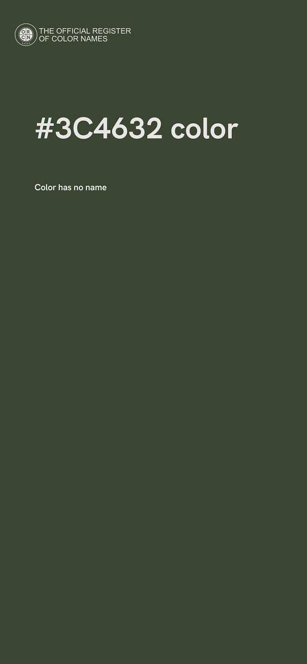 #3C4632 color image