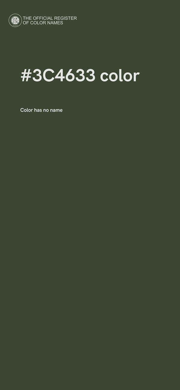#3C4633 color image