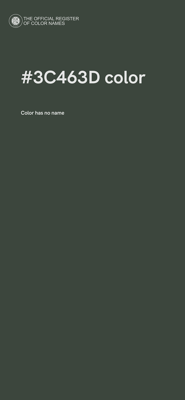 #3C463D color image