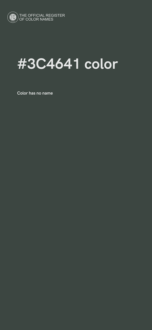 #3C4641 color image