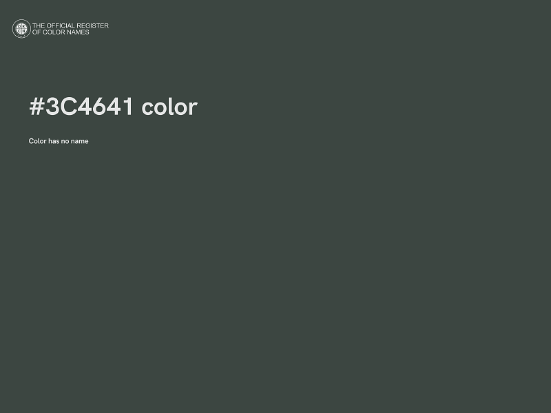 #3C4641 color image