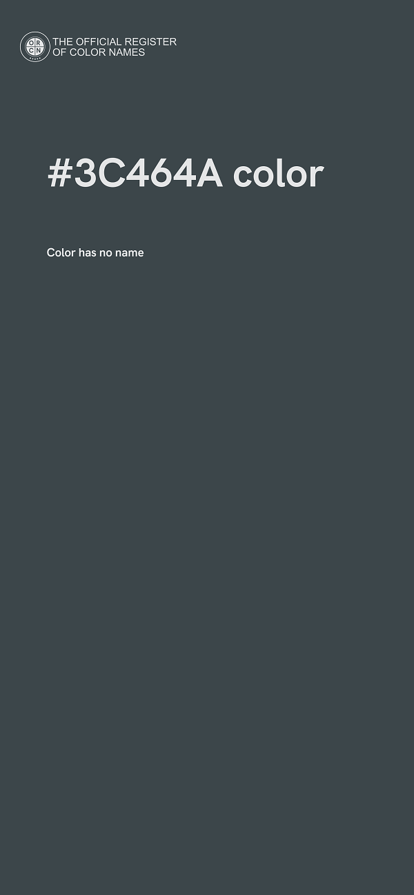#3C464A color image