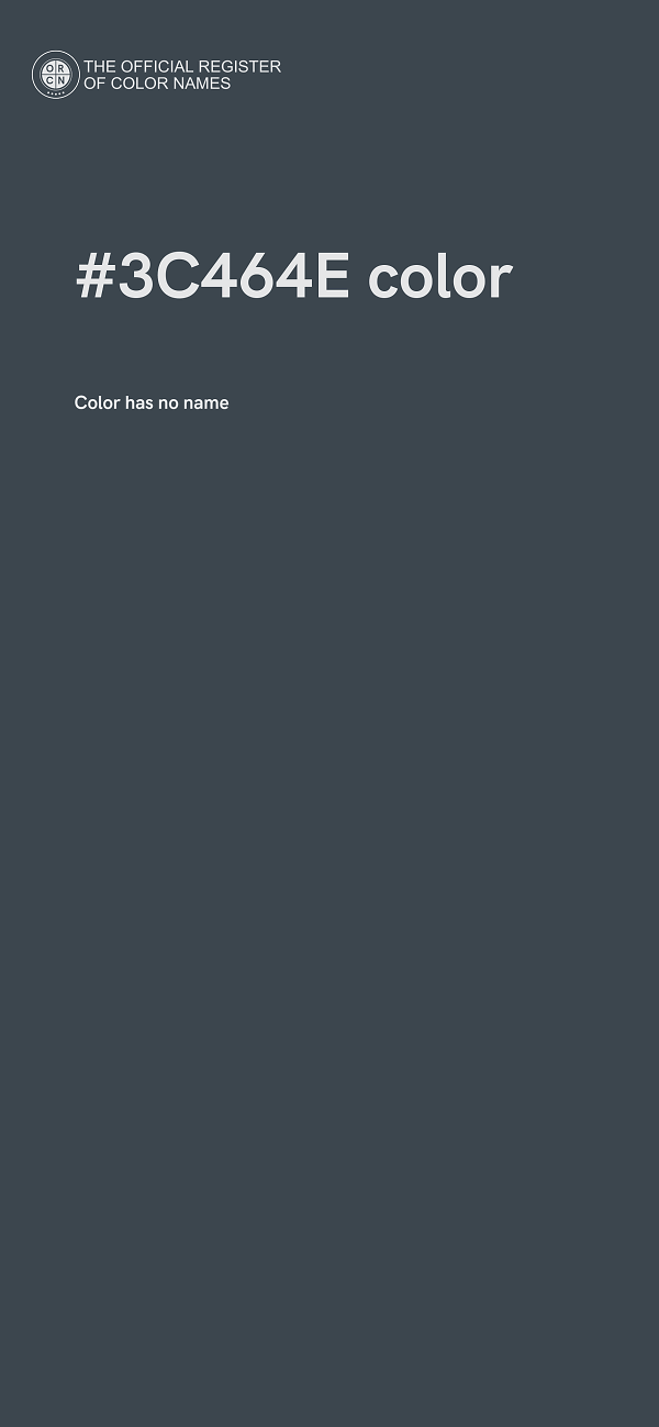 #3C464E color image