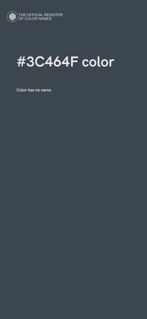 #3C464F color image