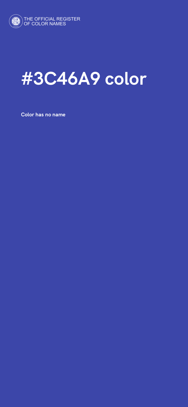 #3C46A9 color image