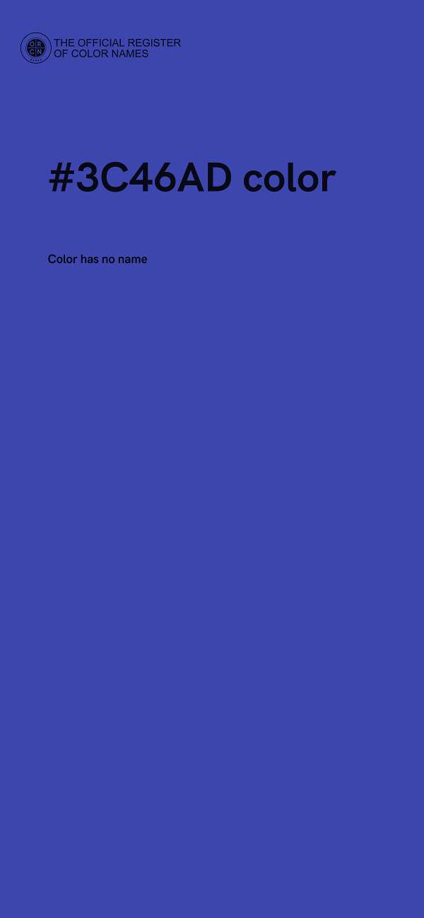 #3C46AD color image