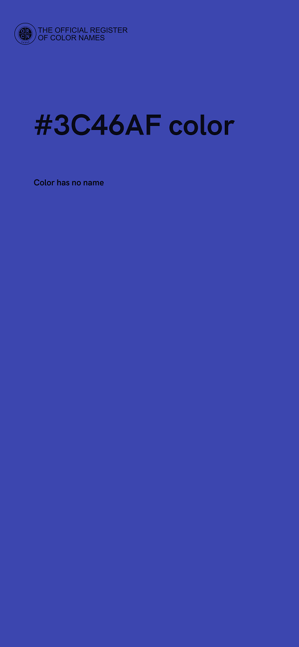 #3C46AF color image