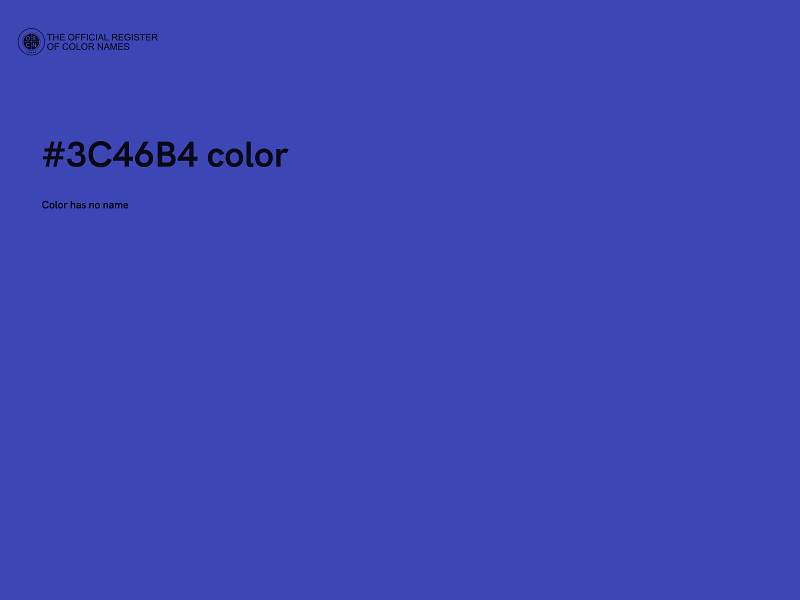 #3C46B4 color image