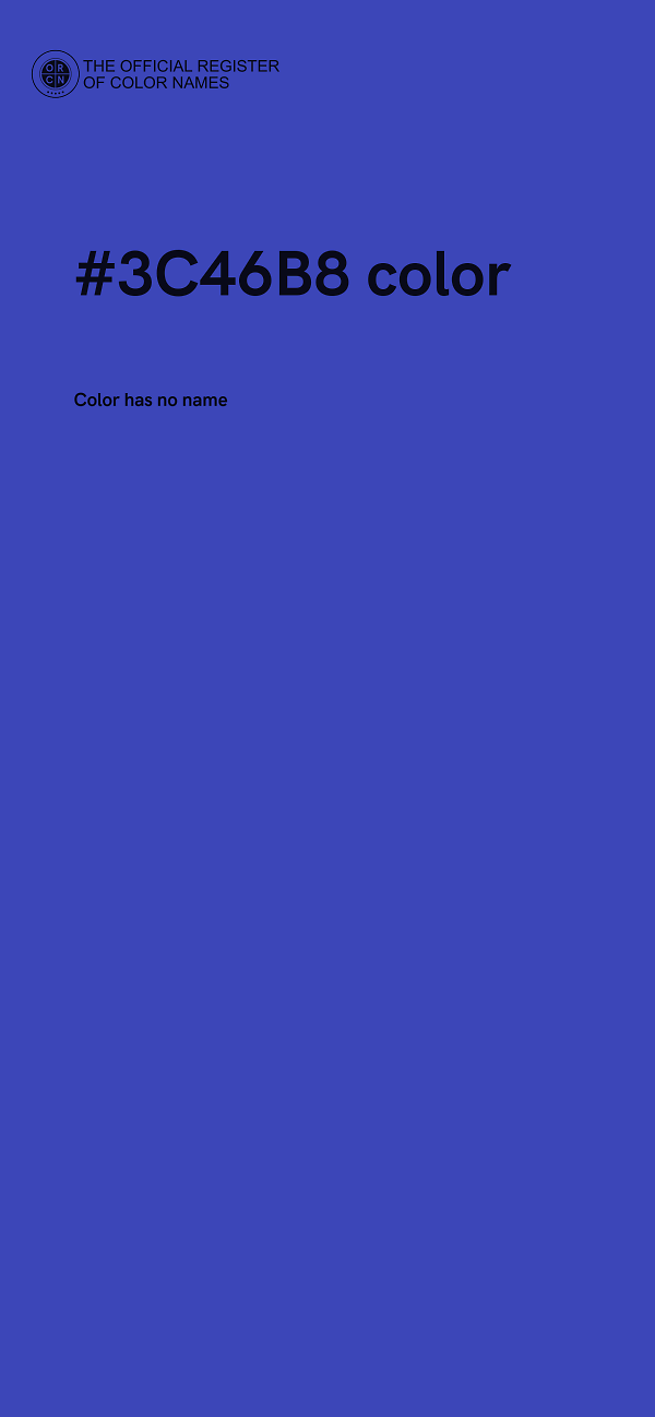 #3C46B8 color image