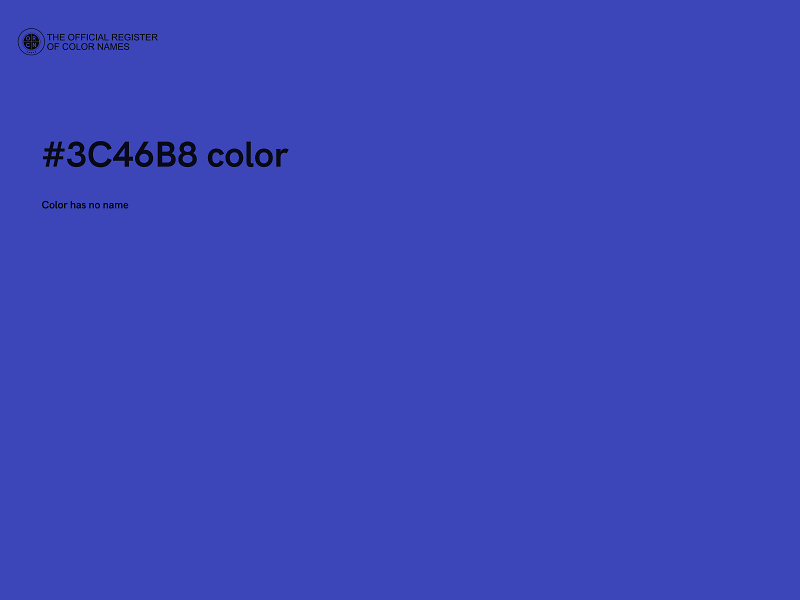 #3C46B8 color image