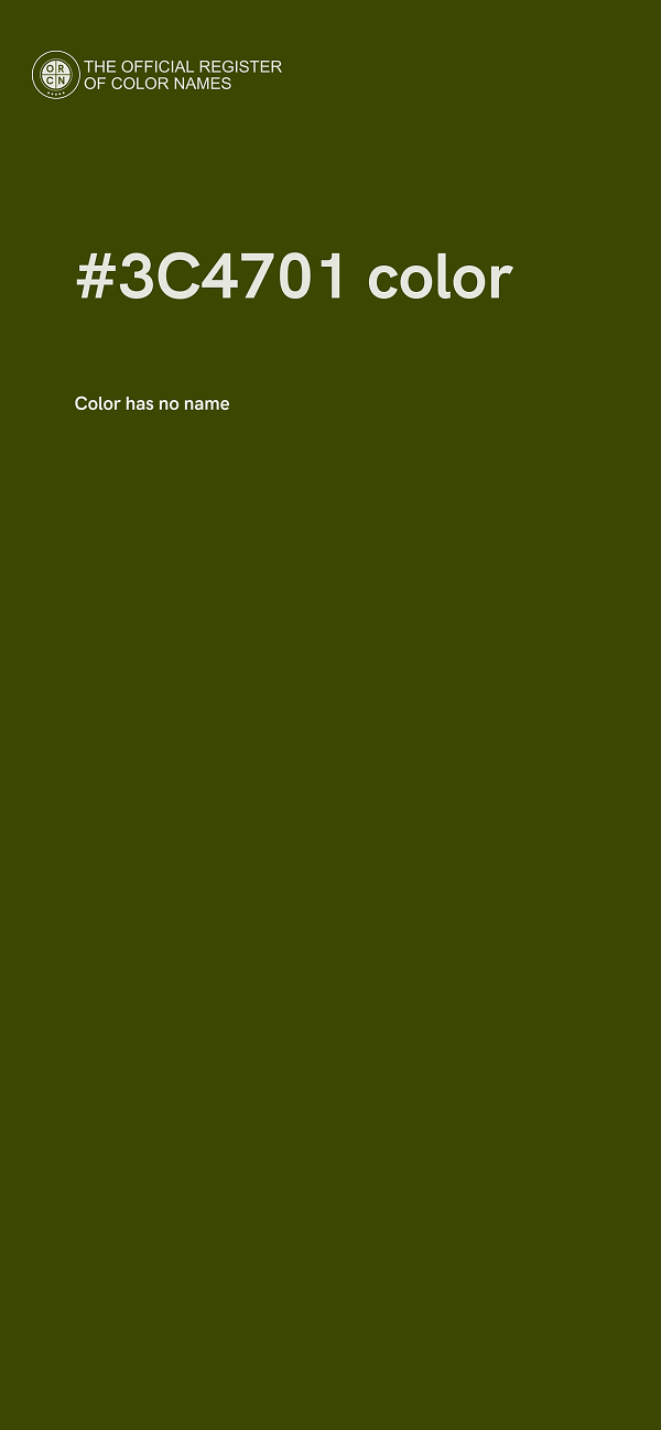 #3C4701 color image