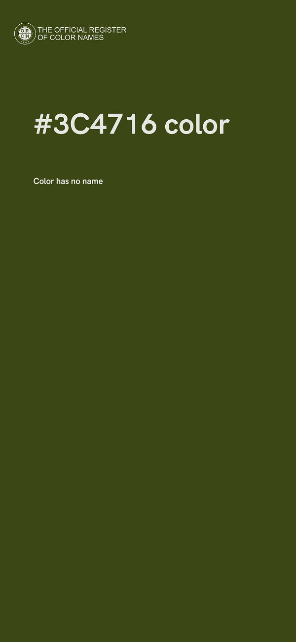 #3C4716 color image