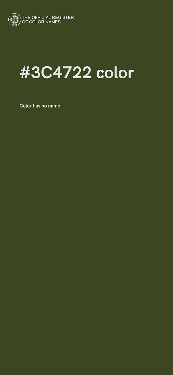 #3C4722 color image