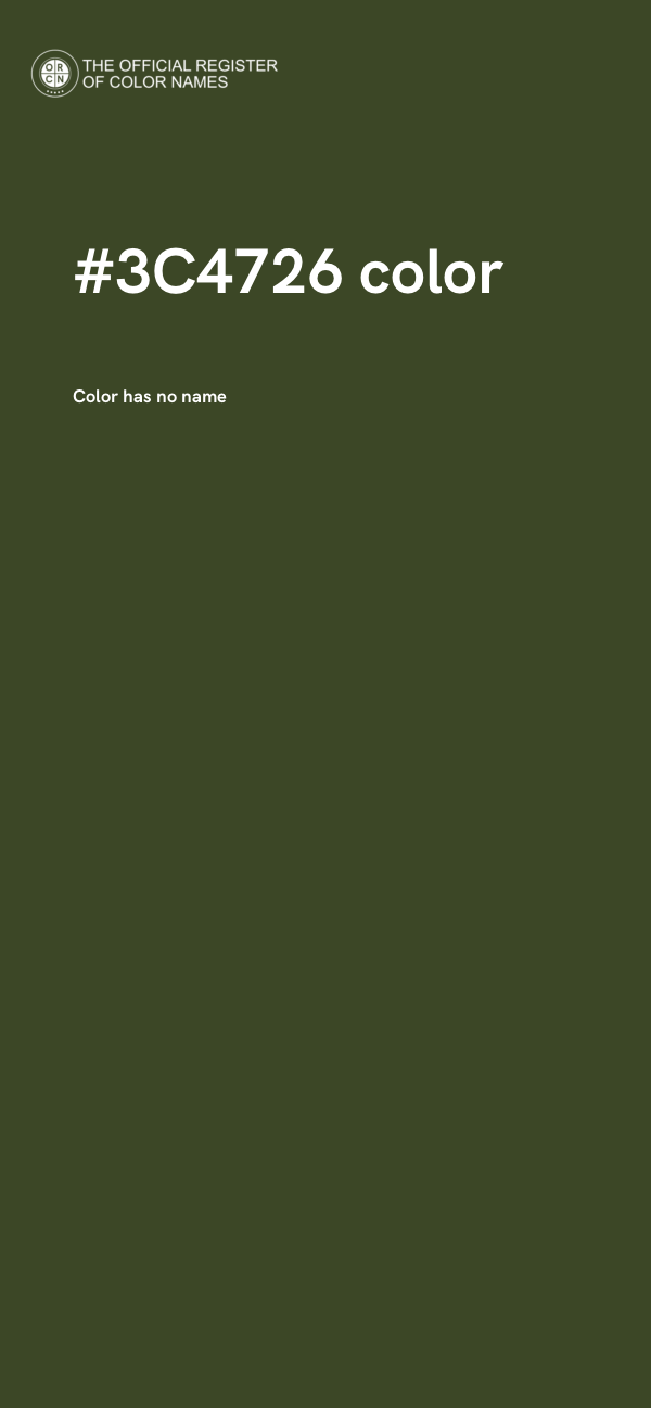 #3C4726 color image