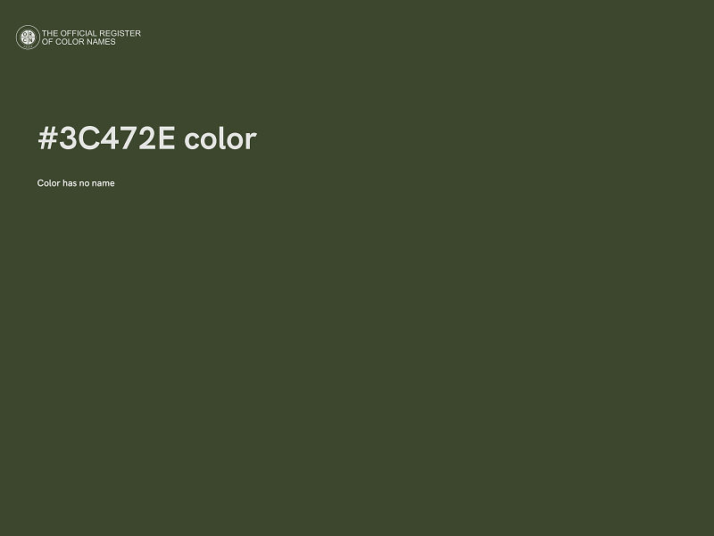 #3C472E color image