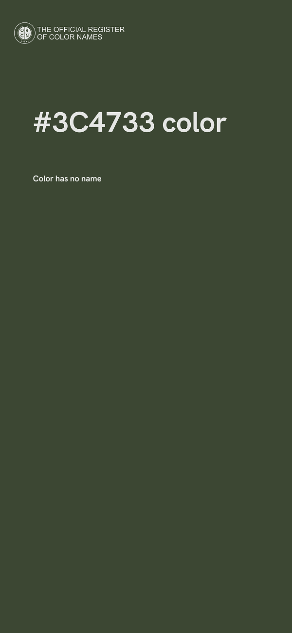 #3C4733 color image