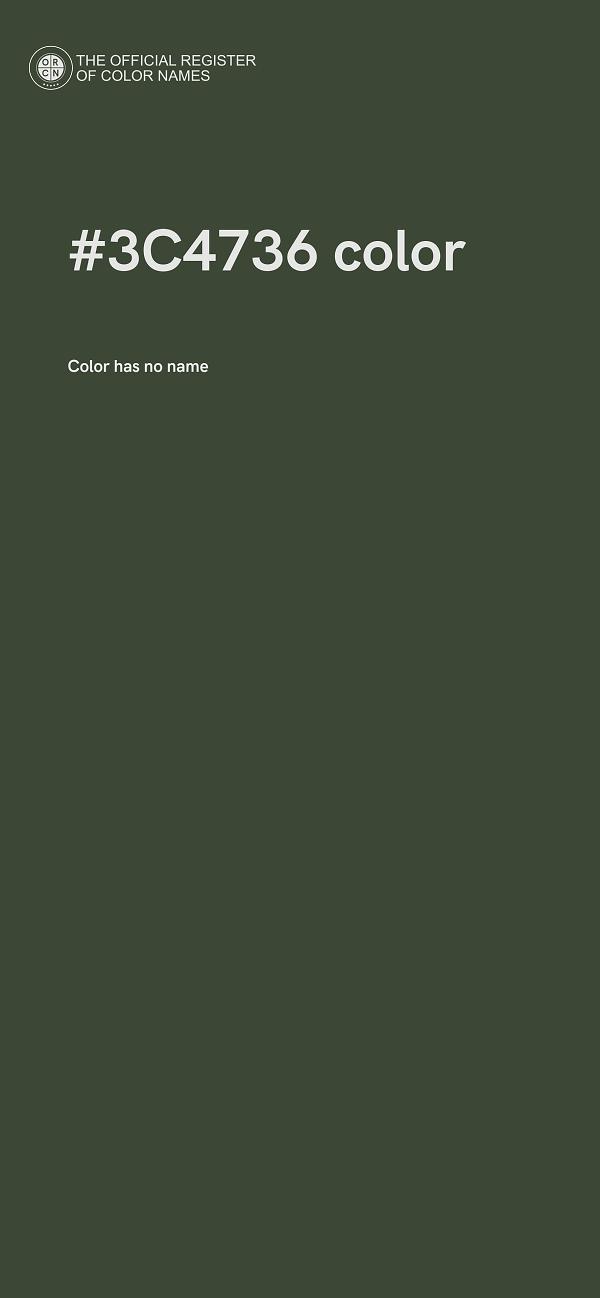 #3C4736 color image
