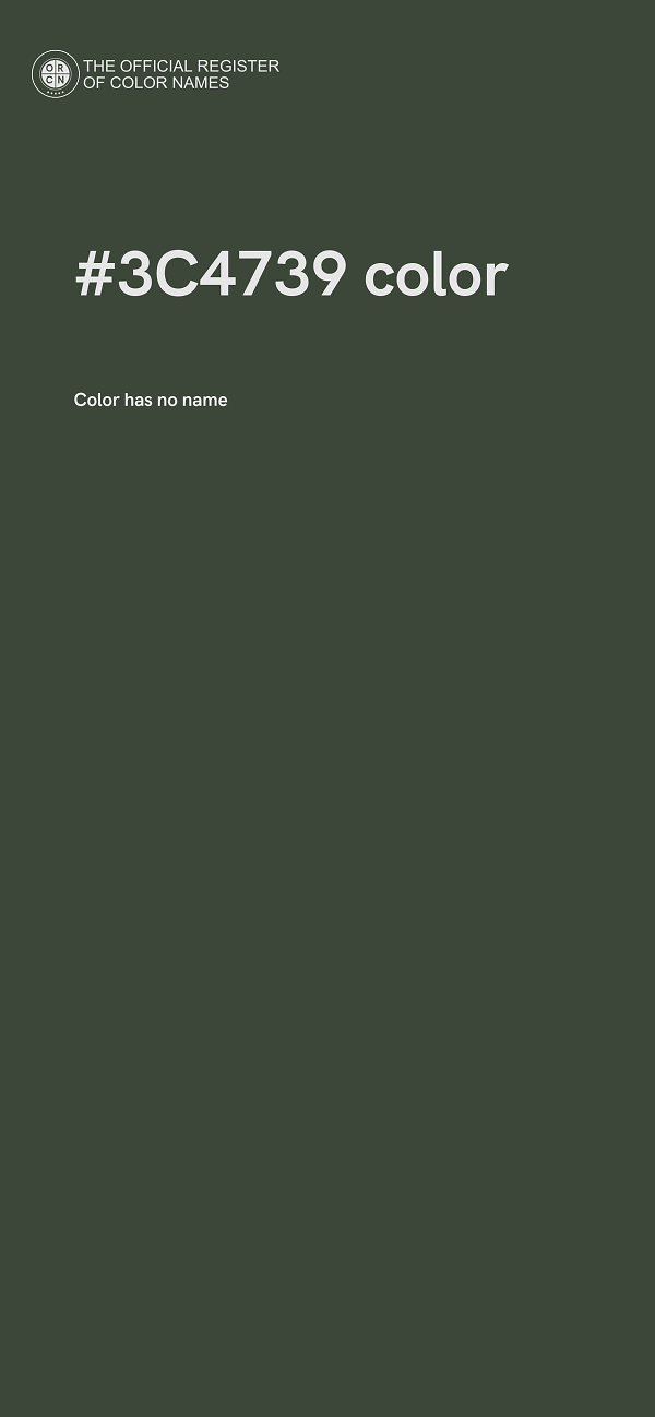#3C4739 color image