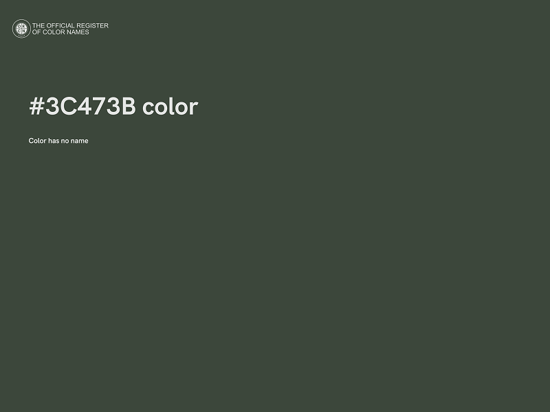#3C473B color image