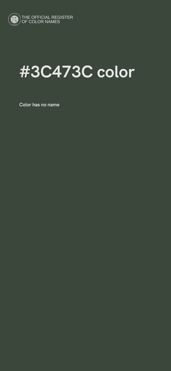 #3C473C color image