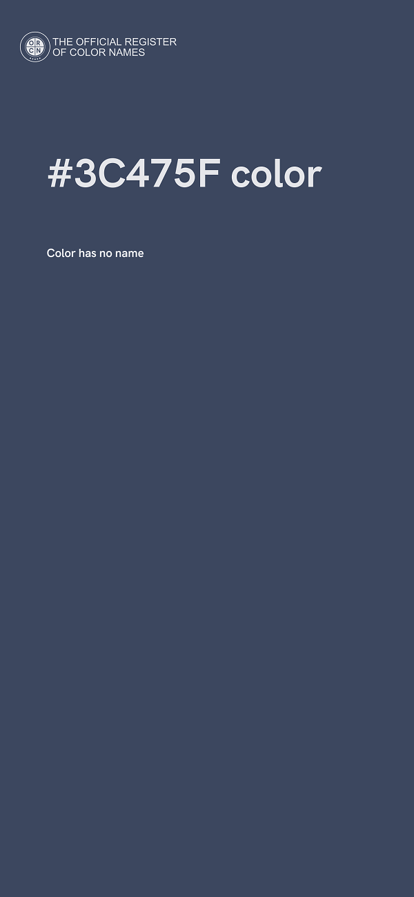 #3C475F color image