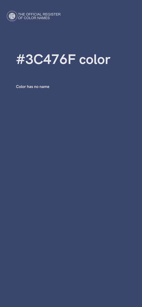#3C476F color image