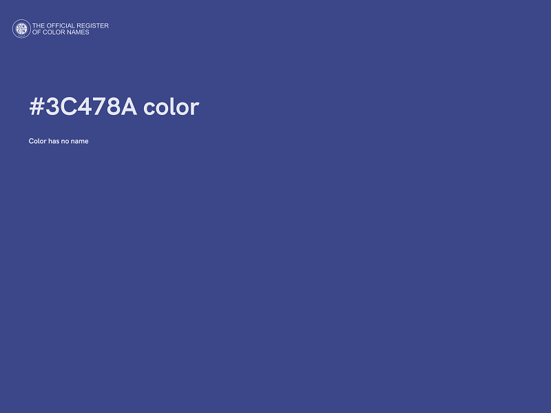 #3C478A color image