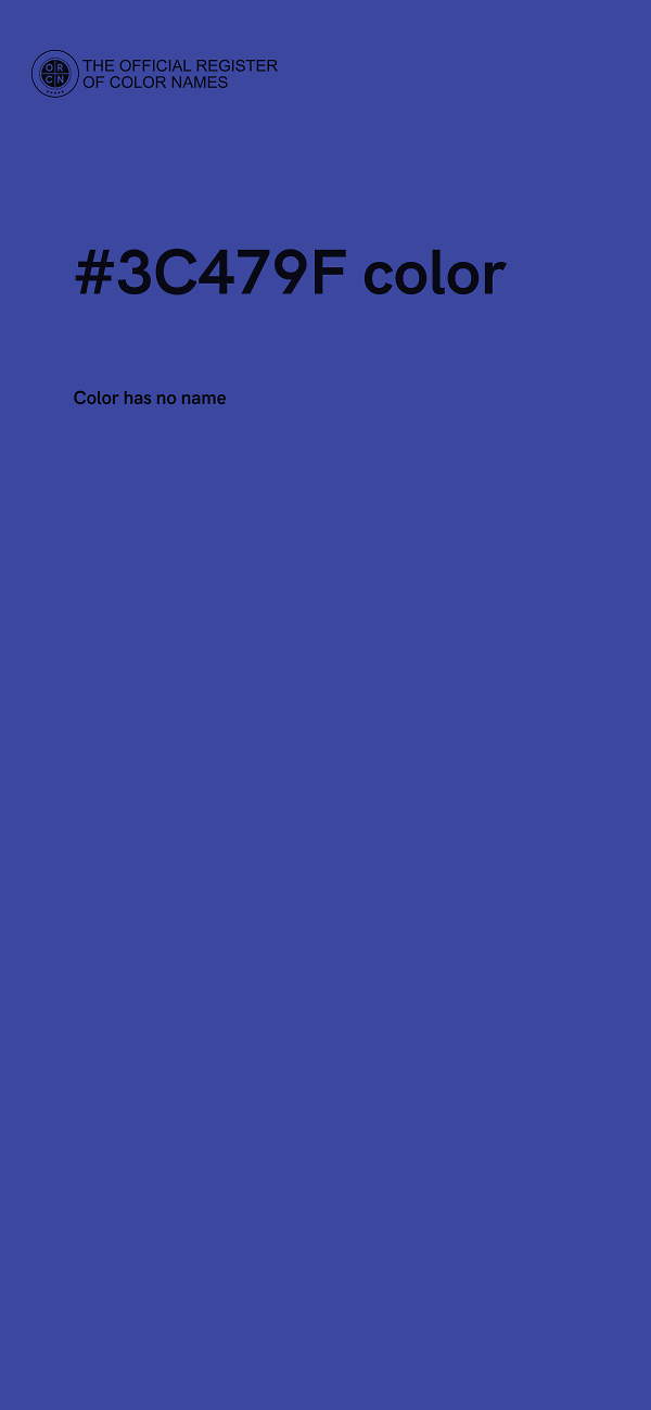 #3C479F color image